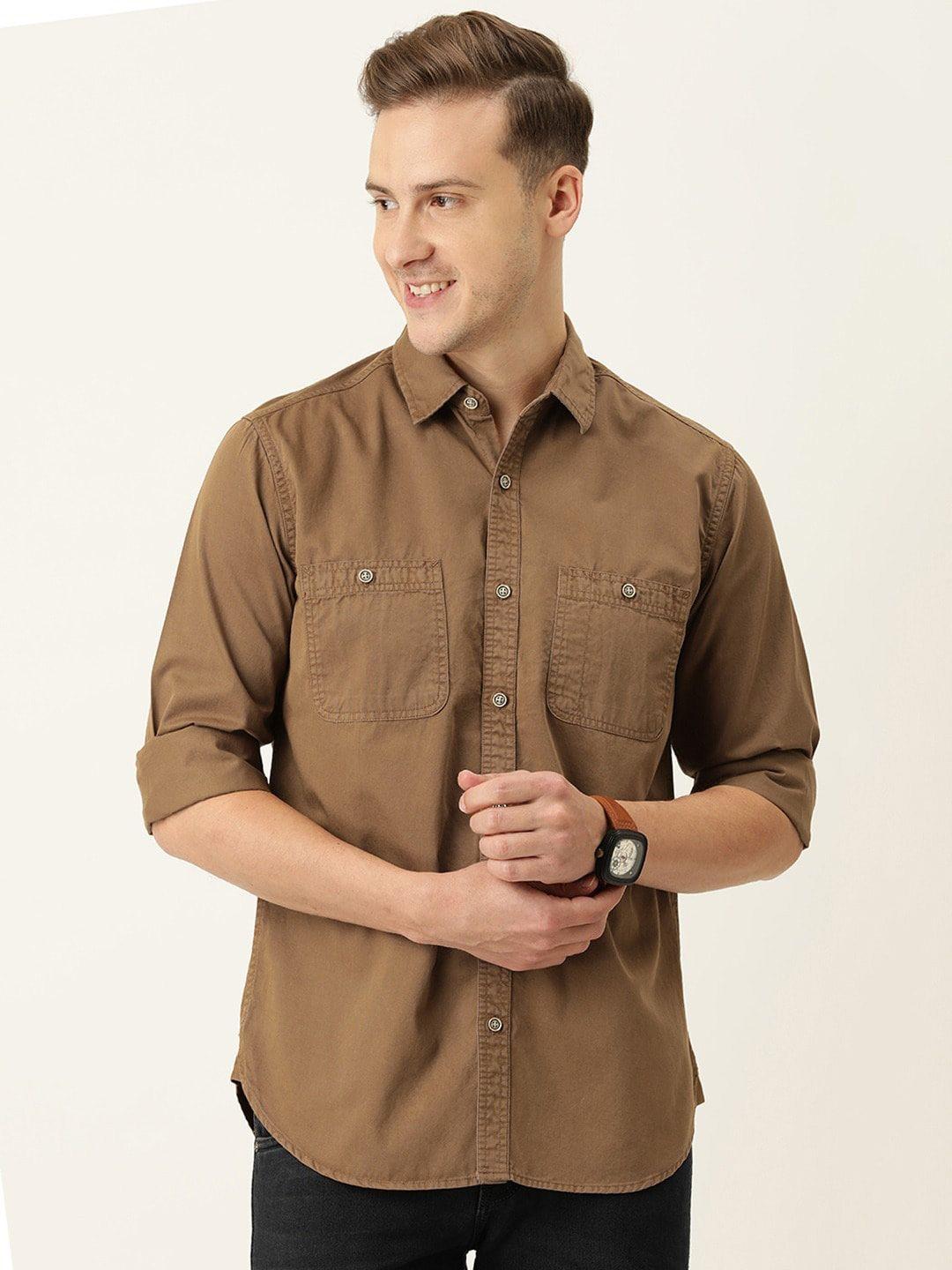 ivoc men standard casual cotton shirt