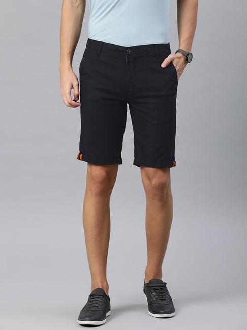 ivoc navy regular fit shorts