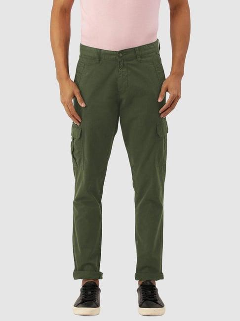 ivoc olive relaxed fit cotton cargos