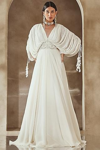 ivory-georgette-embroidered-gown-with-belt