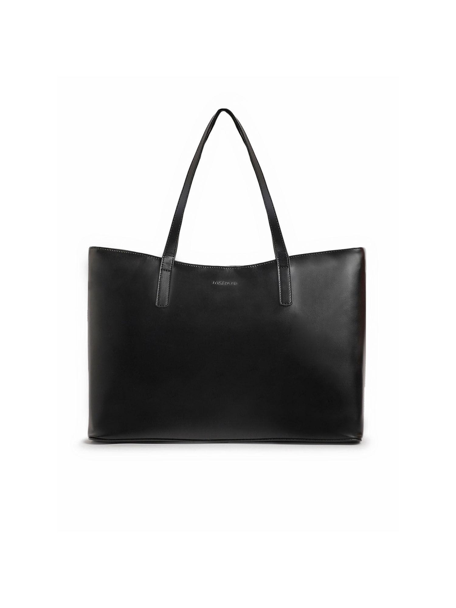 ivory black college tote bag for women