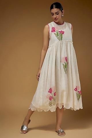 ivory cotton dress