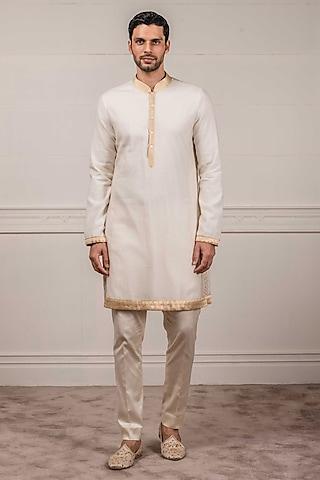 ivory embroidered kurta set