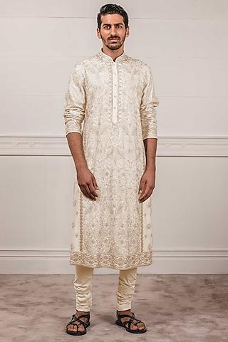 ivory embroidered kurta set