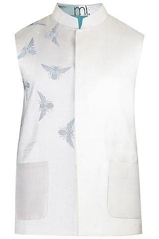 ivory embroidered waistcoat