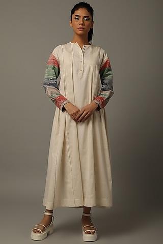 ivory handwoven jamdani tunic