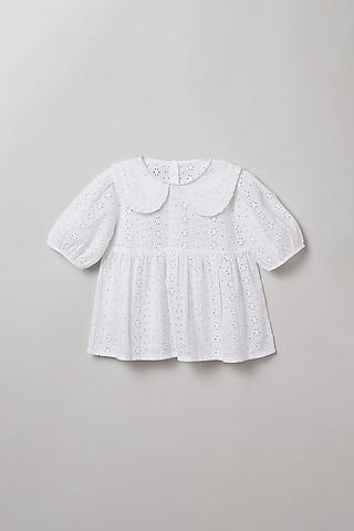 ivory soft cotton top for girls