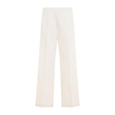 ivory straight leg track pants