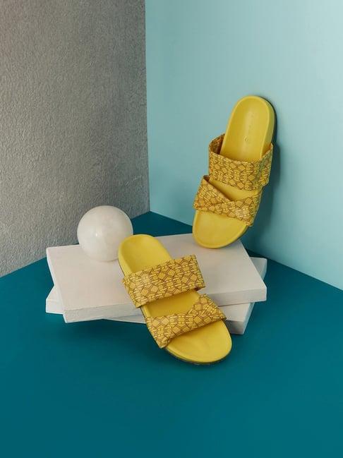 iykyk women's belle trendy mustard casual sandals