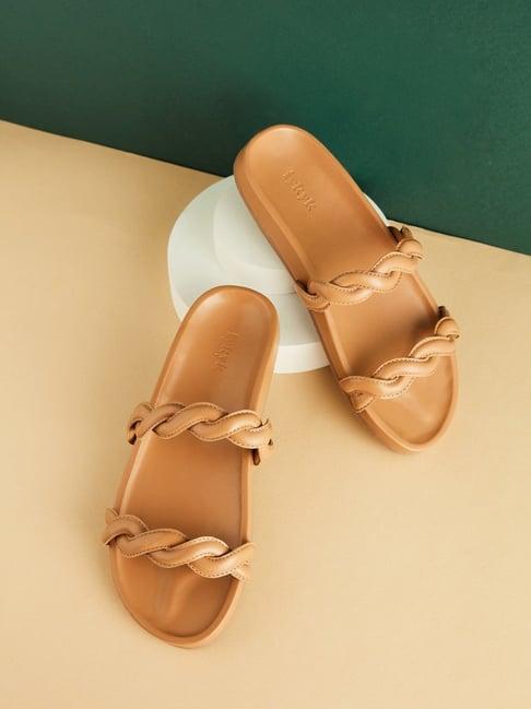 iykyk women's brown casual sandals
