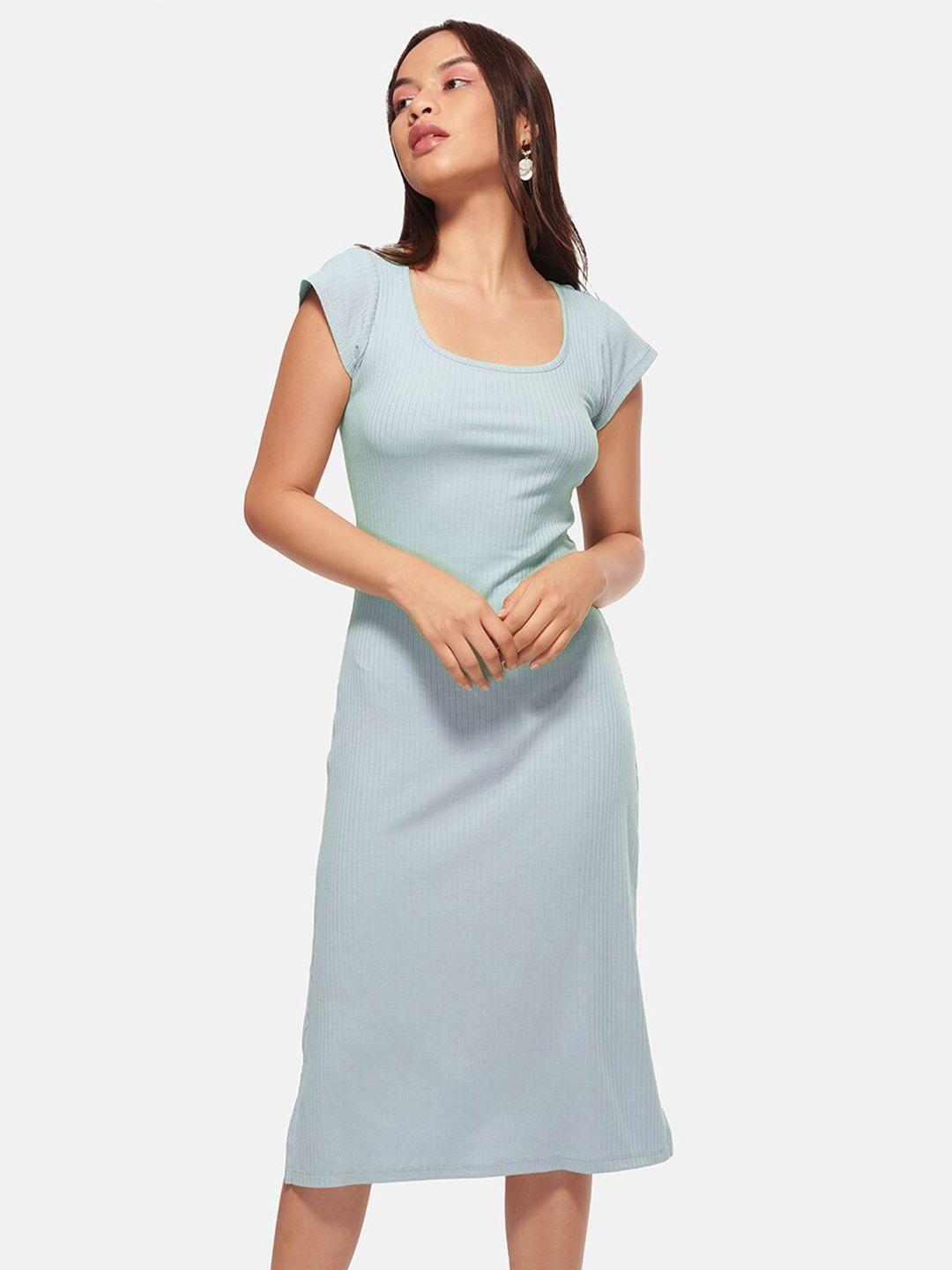 izf a-line midi dress with side slits