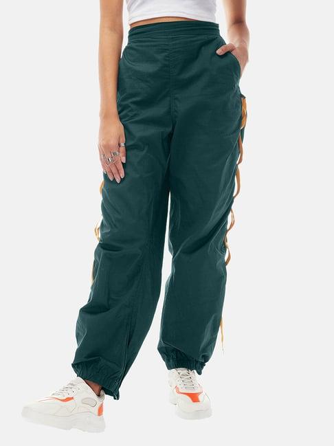 izf green unisex parachute pants