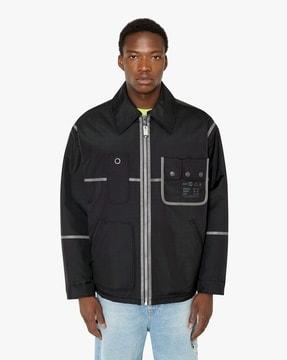 j-doig loose fit graphic jacket