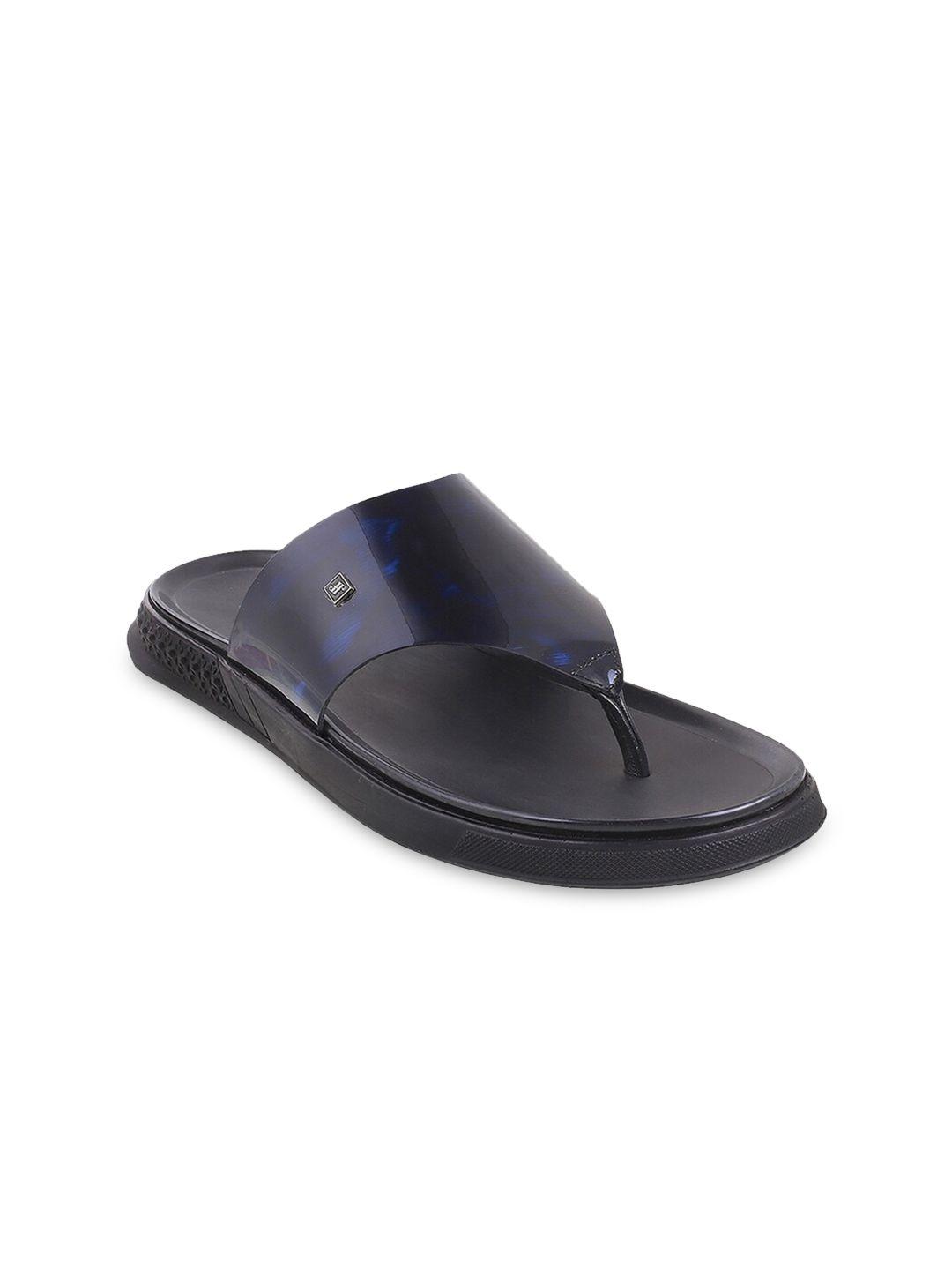 j fontini men blue & black comfort sandals