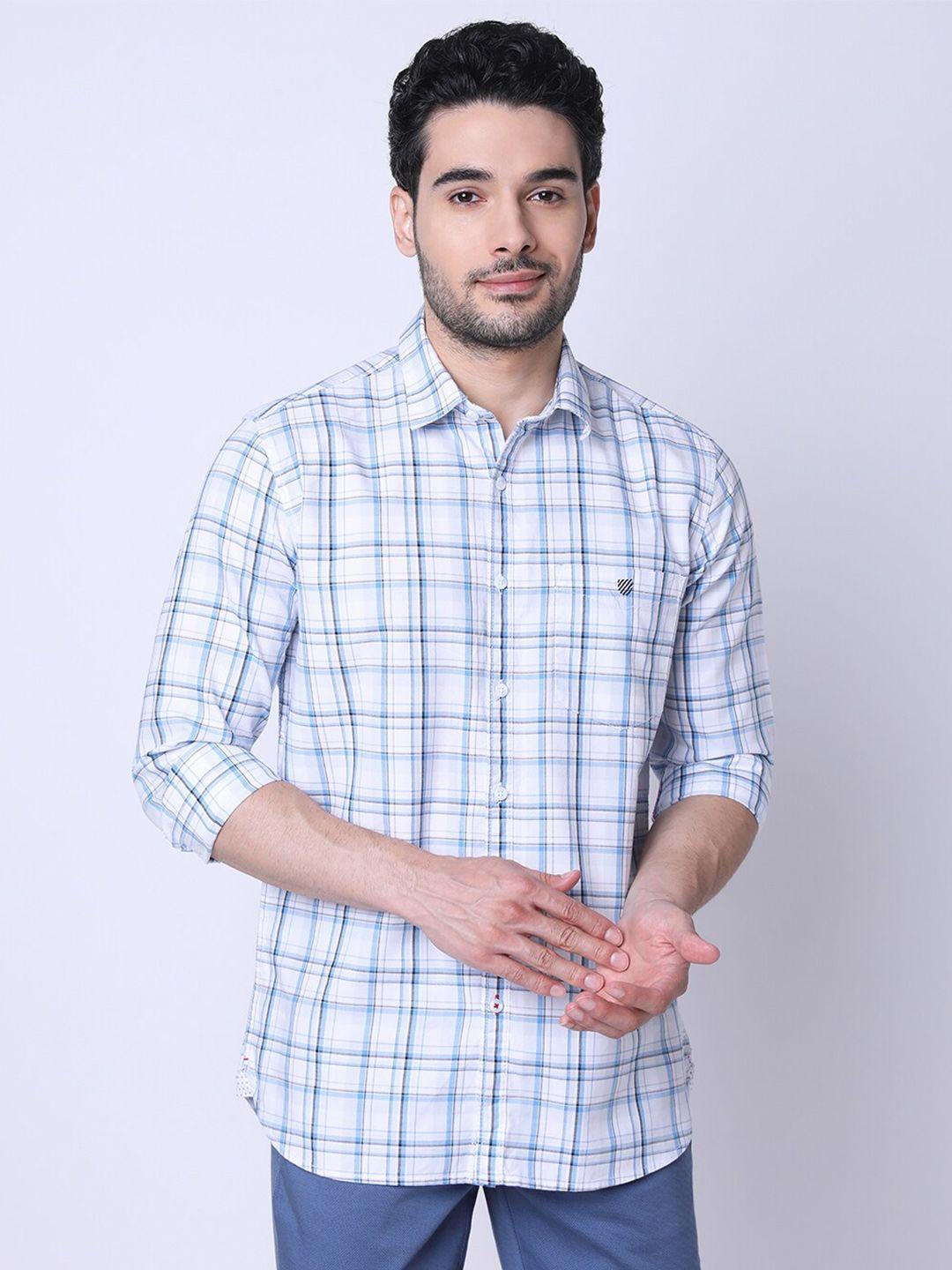 j hampstead classic checked printed slim fit cotton shirt