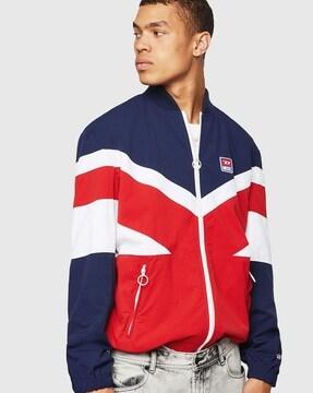 j-krylov colourblock bomber jacket