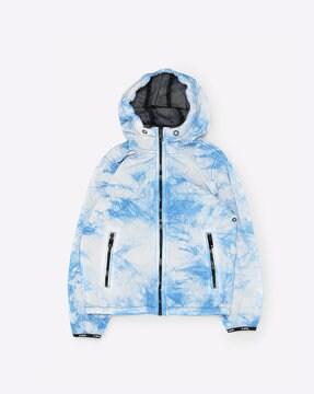 j-pinal tie & dye hooded jacket