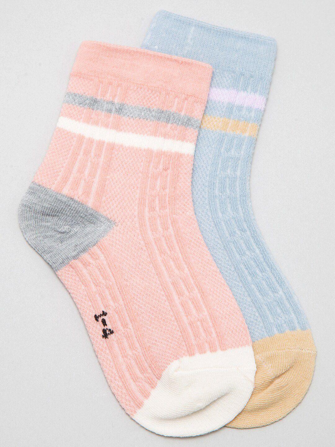 j style kids pack of 2 patterned above ankle-length socks