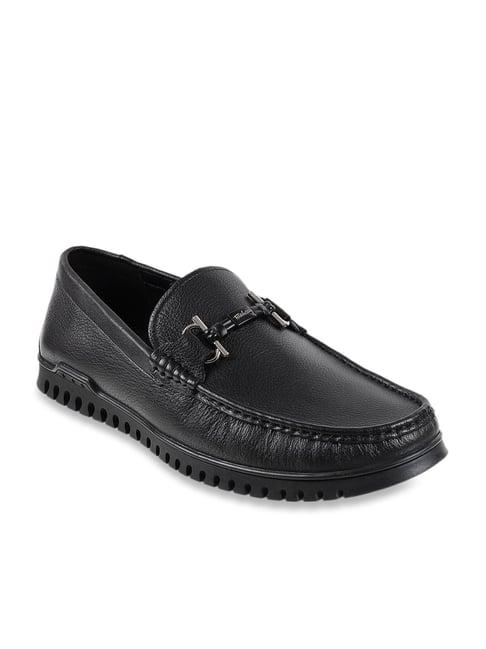 j. fontini by mochi men's black casual loafers