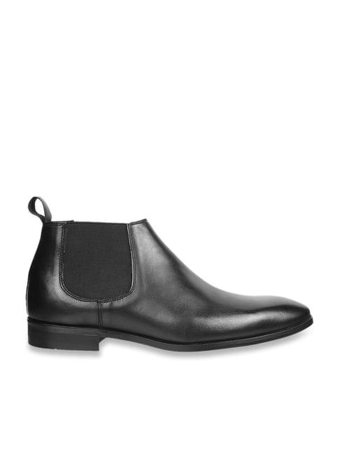 j. fontini by mochi men's black chelsea boots