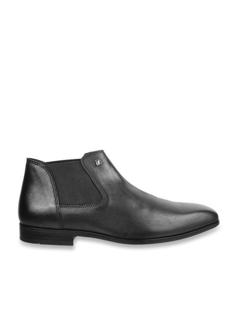 j. fontini by mochi men's black chelsea boots