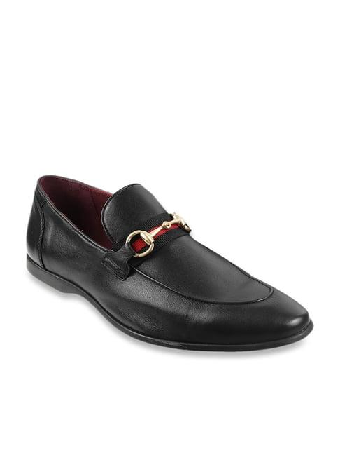 j. fontini by mochi men's black formal loafers