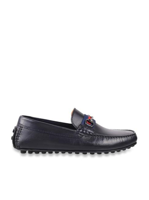j. fontini by mochi men's blue casual loafers