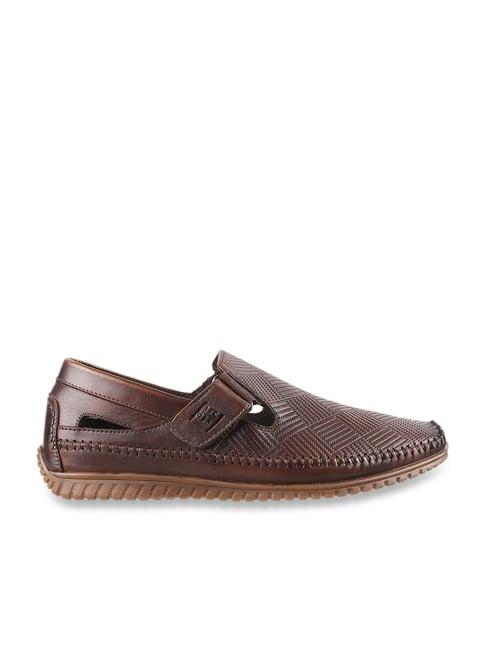 j. fontini by mochi men's brown casual loafers