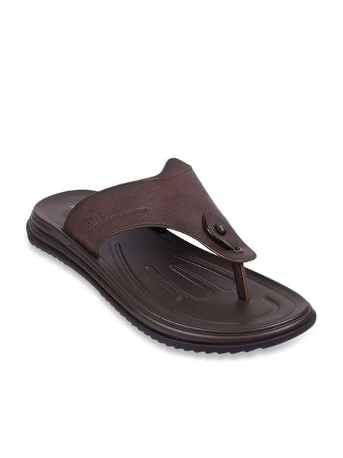 j. fontini by mochi men's brown thong sandals