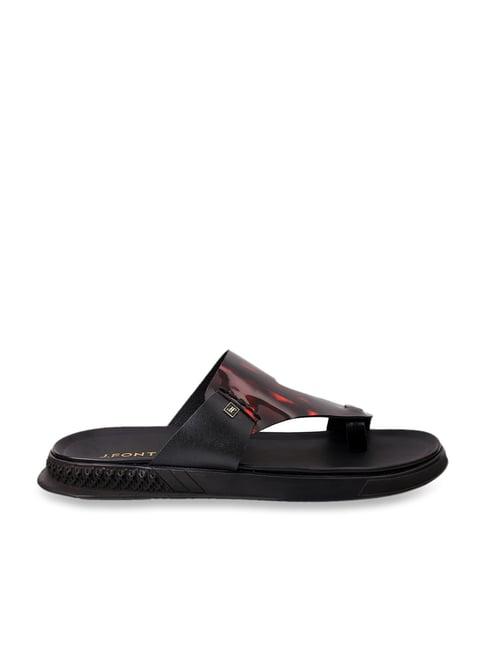 j. fontini by mochi men's wine toe ring sandals