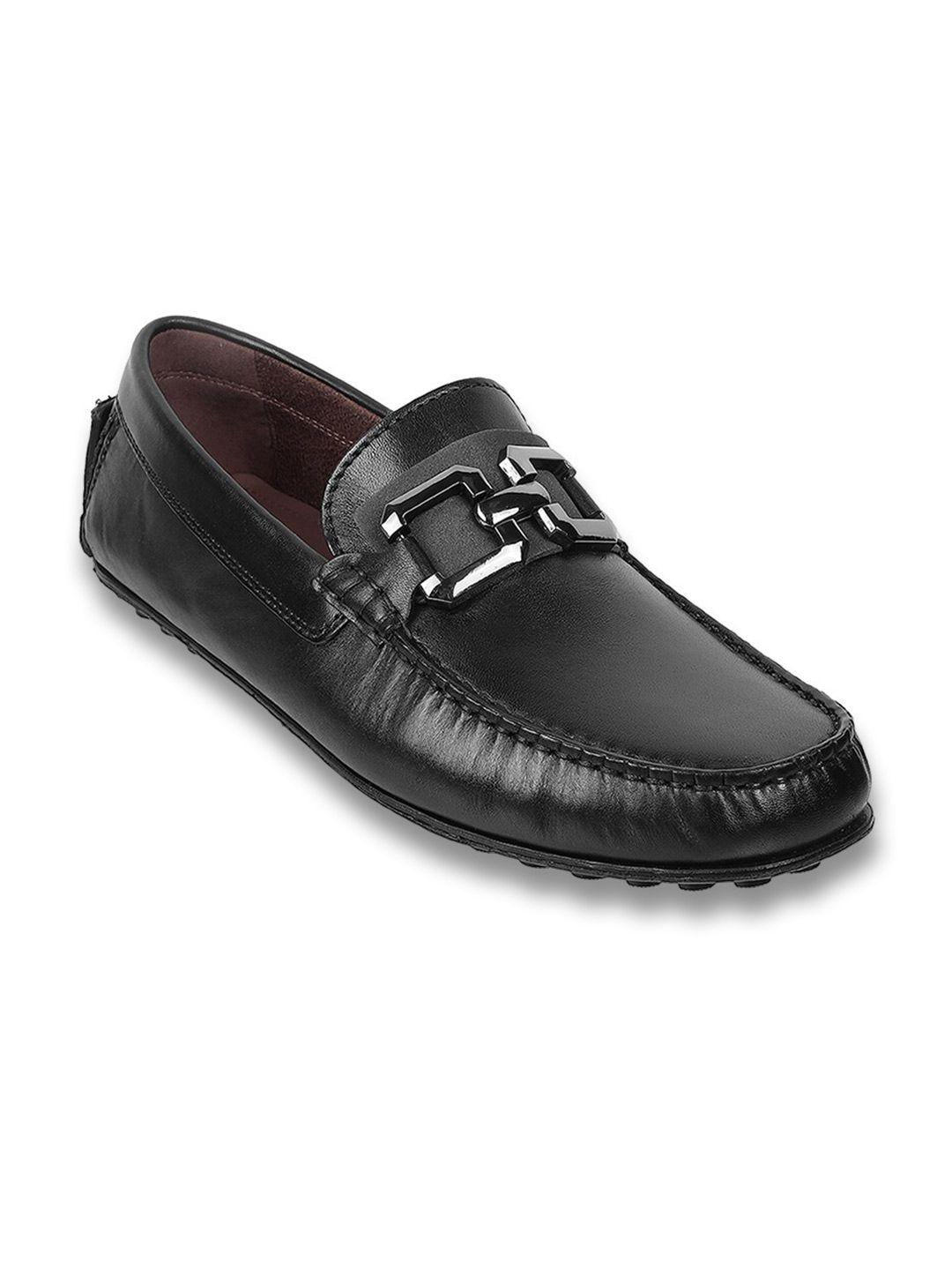 j.fontini men black leather loafers