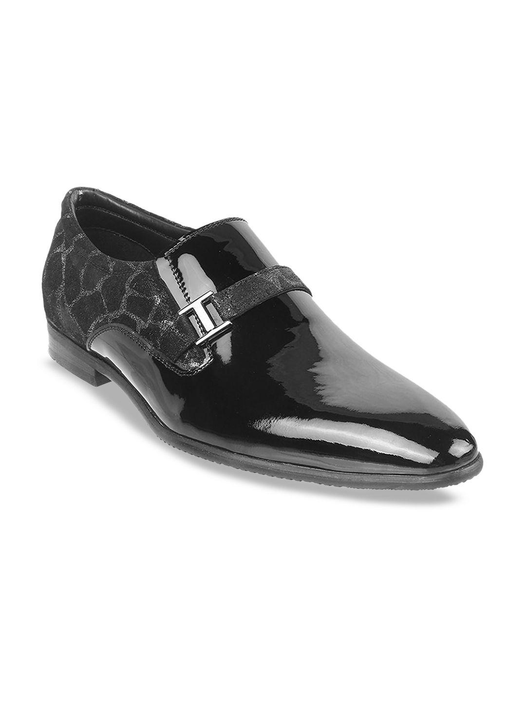 j.fontini men printed leather formal loafers