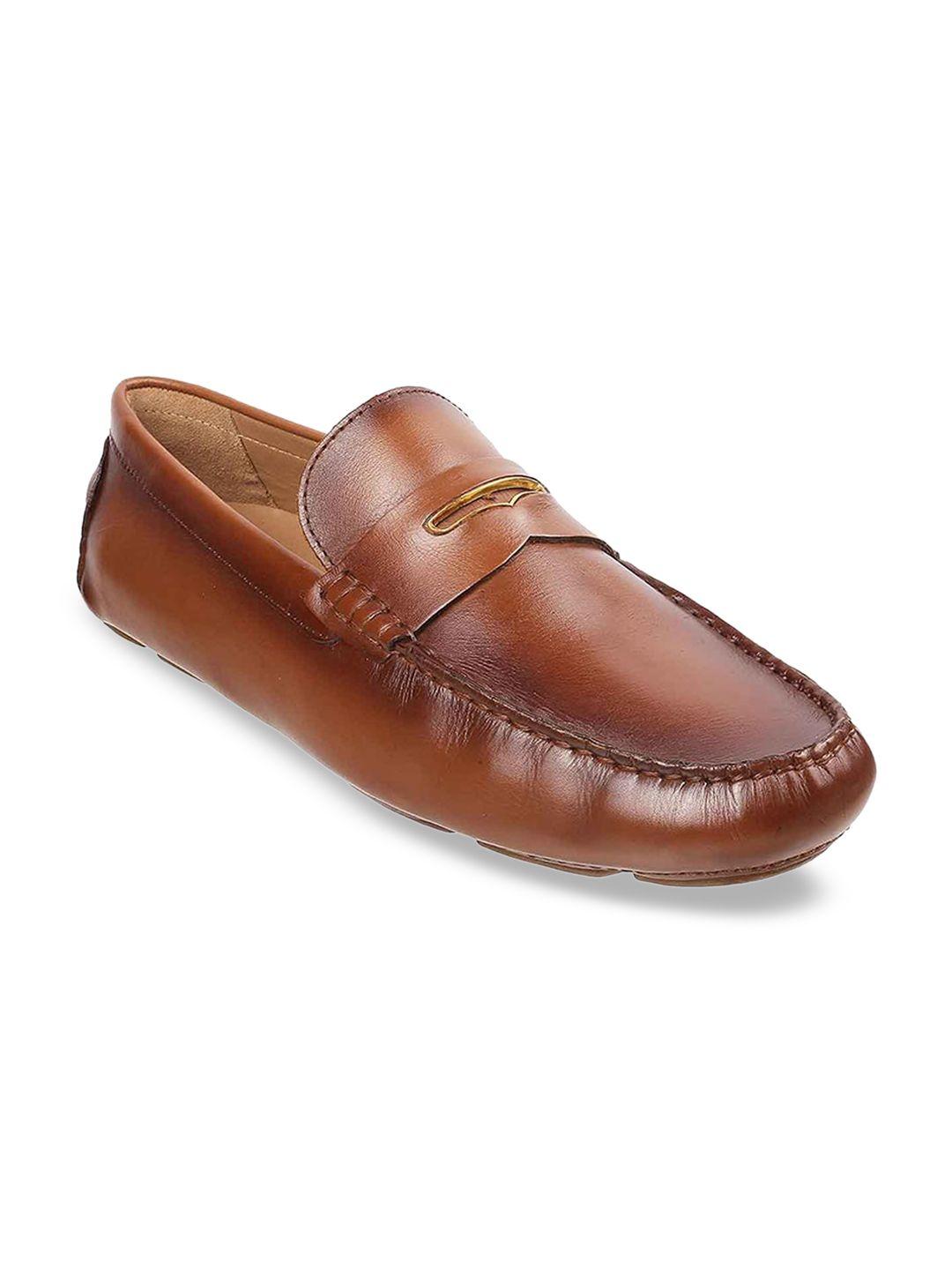 j.fontini men tan brown leather loafers