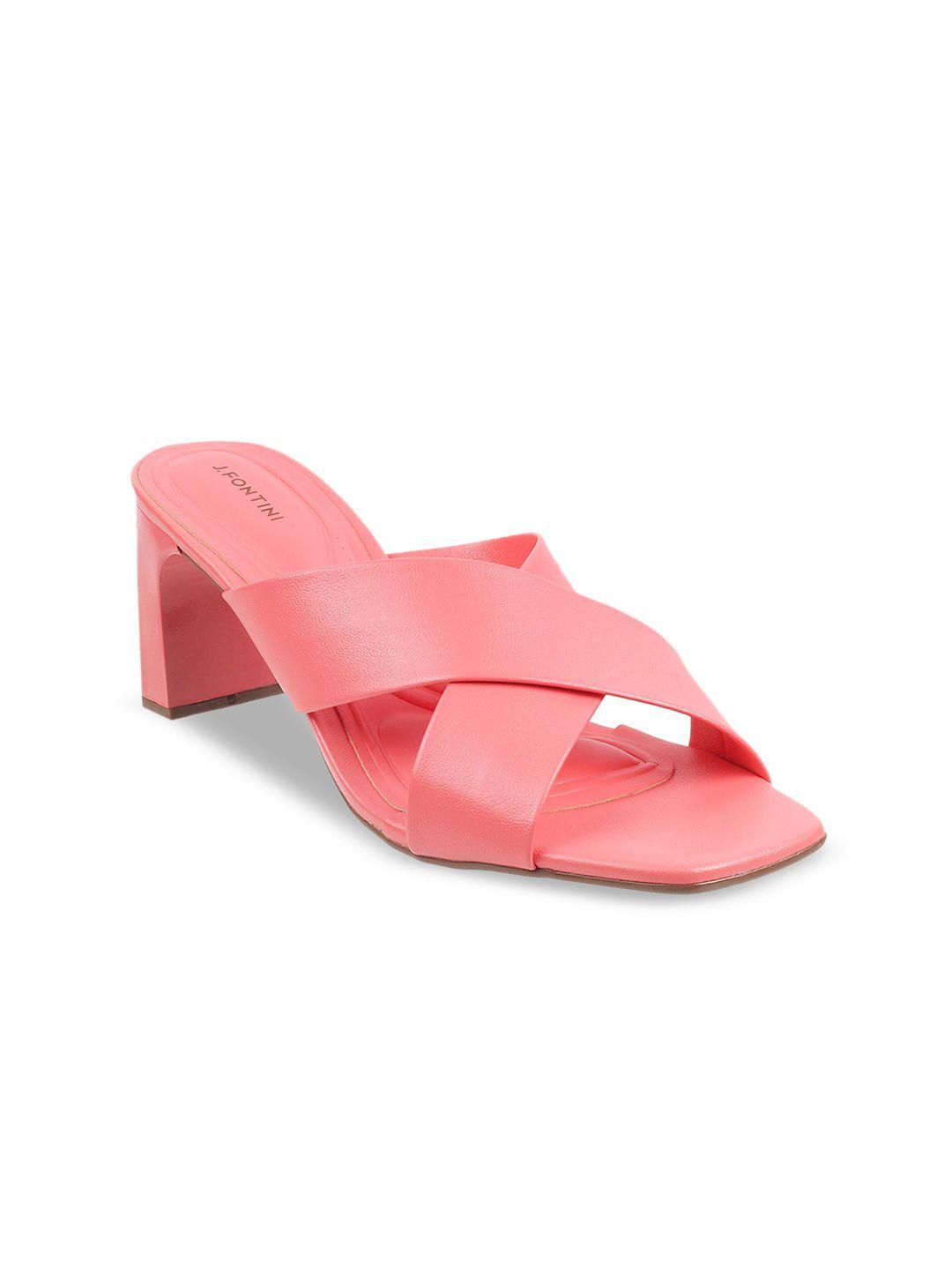 j.fontini open toe block heels