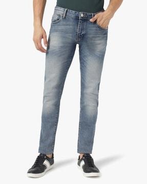 j14 skinny fit mid-rise recycled jeans