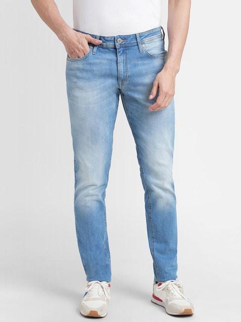 jack & jones light blue slim fit jeans