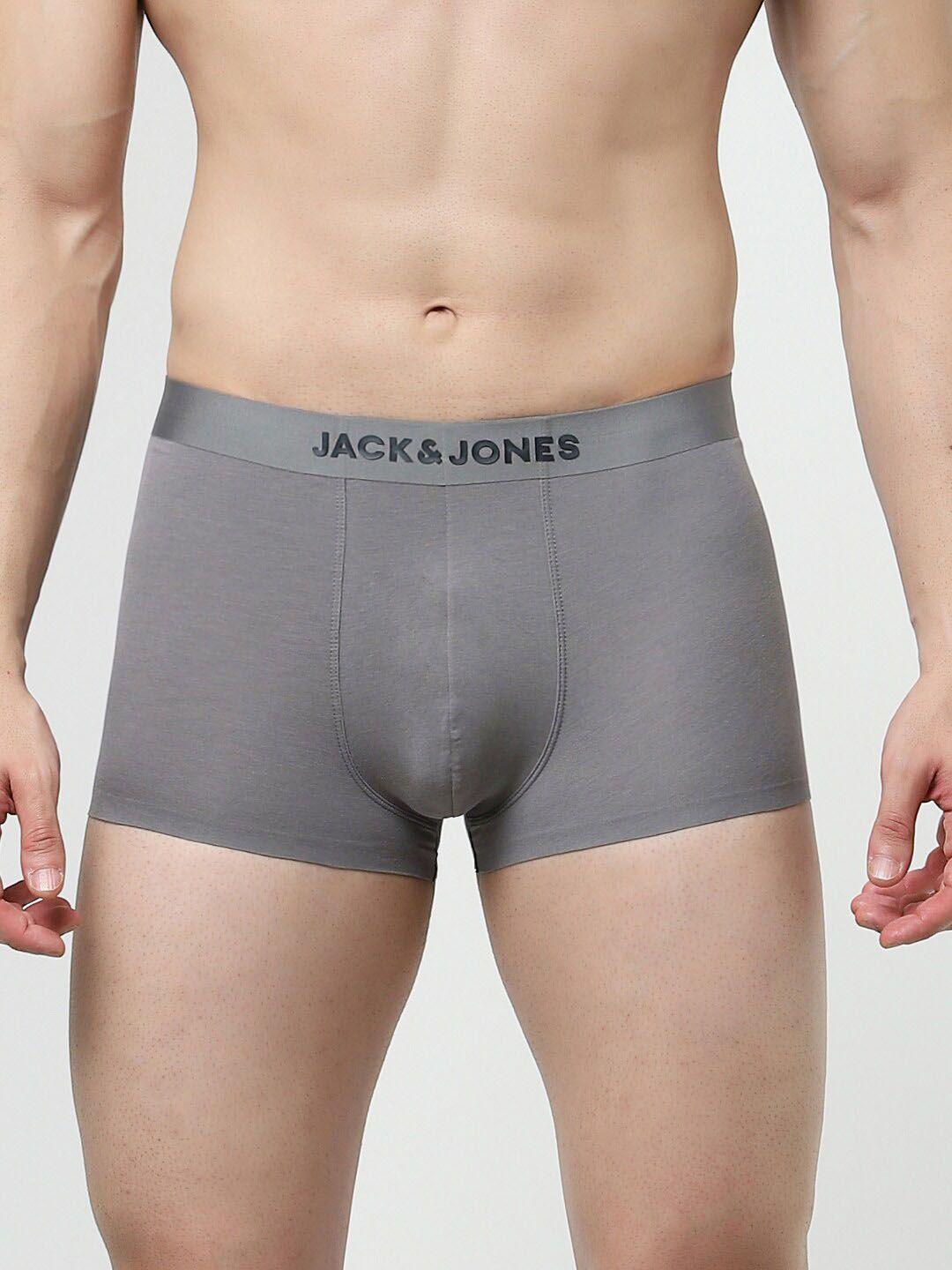 jack & jones men mid rise outer elasticated trunks  1310051006