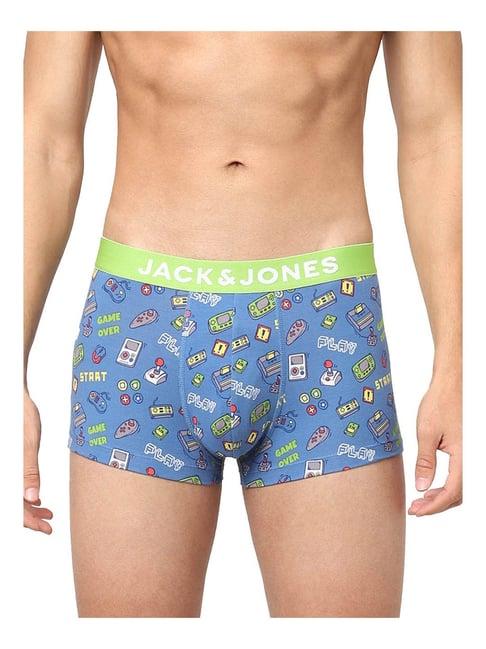 jack & jones nautical blue printed trunks