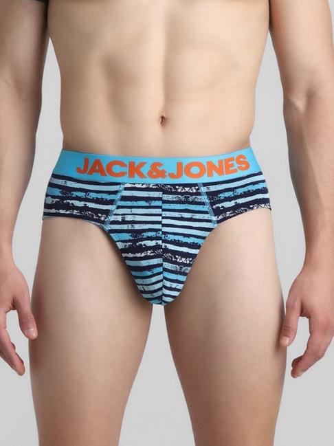 jack & jones navy blazer regular fit striped briefs