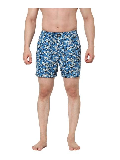 jack & jones aqua printed boxers