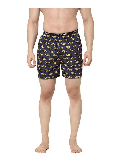 jack & jones bellwether blue printed boxers