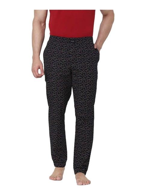 jack & jones black cotton pyjama pants