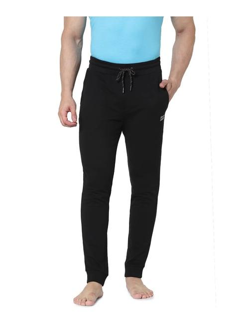 jack & jones black regular fit joggers