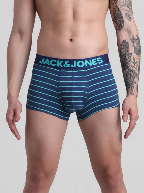 jack & jones blue striped trunks