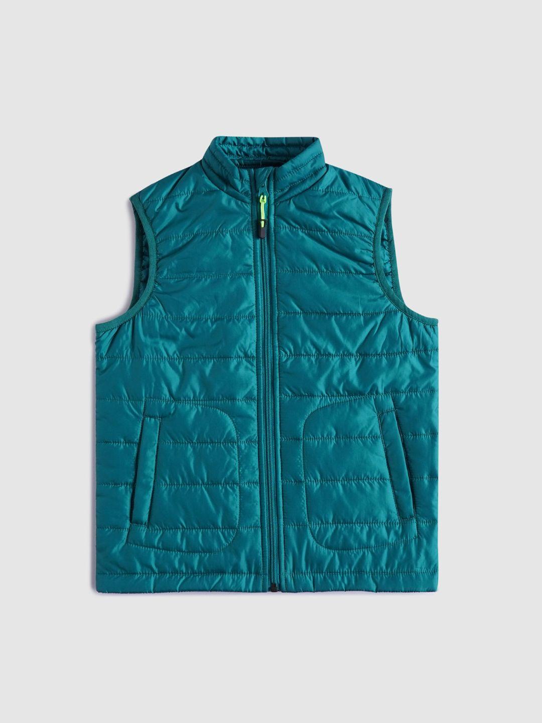 jack & jones boys green padded jacket