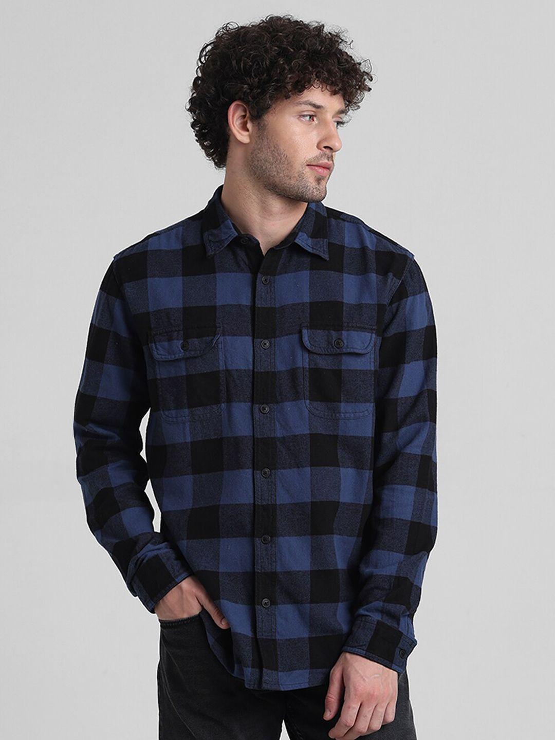 jack & jones checked pure cotton shirt