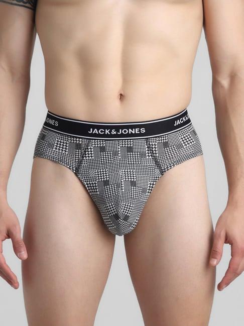 jack & jones cloud dancer regular fit checks briefs