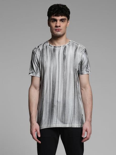 jack & jones cloud dancer regular fit striped t-shirt