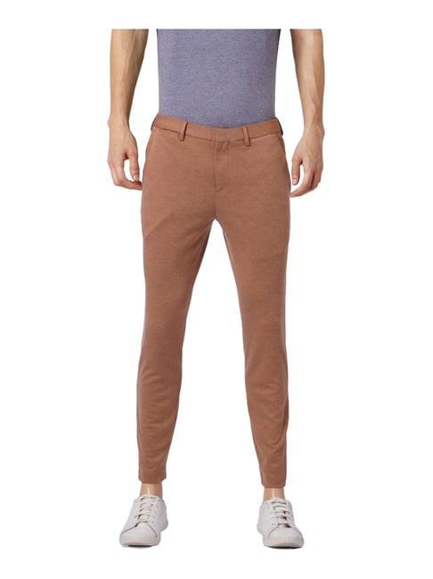 jack & jones coke brown slim fit trousers