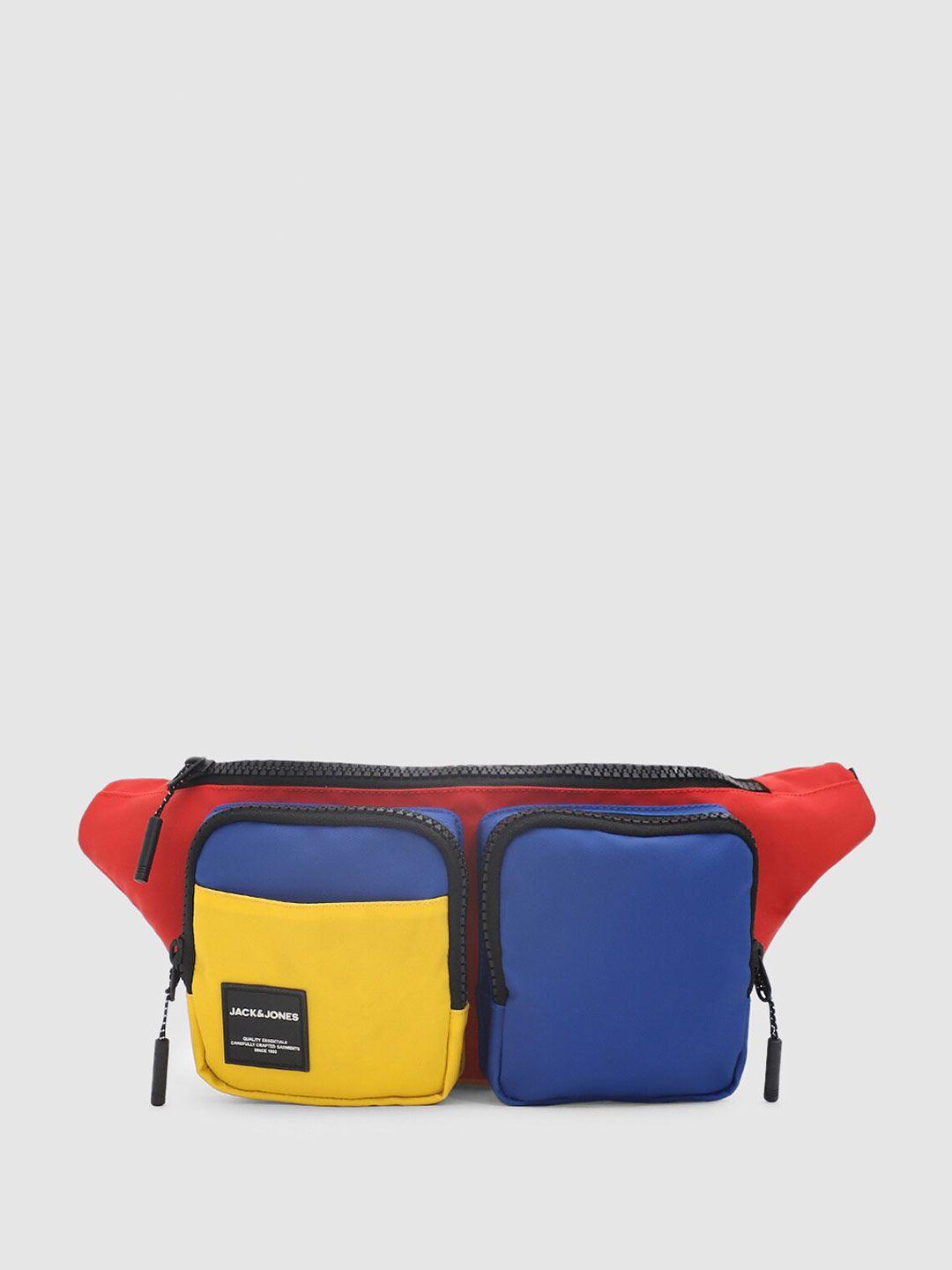 jack & jones colourblocked crossbody backpack